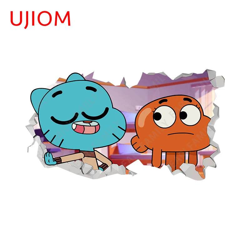 Eco Friendly Wall Stickers Darwin Gumball Anime Playroom - ToylandEU