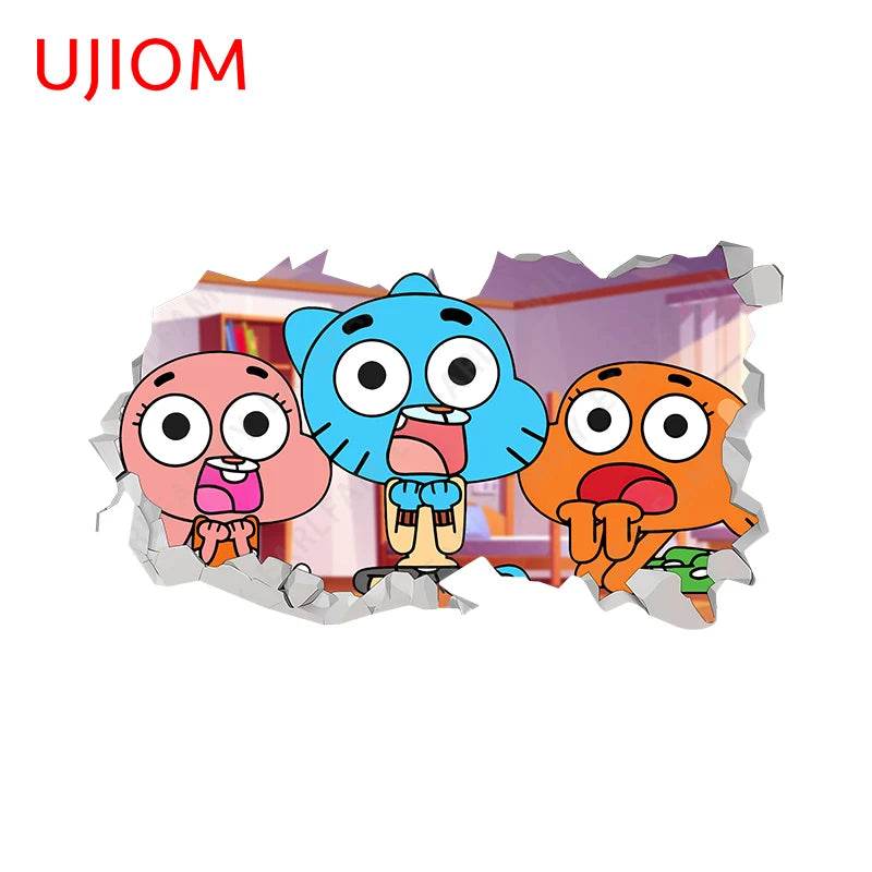 Eco Friendly Wall Stickers Darwin Gumball Anime Playroom - ToylandEU