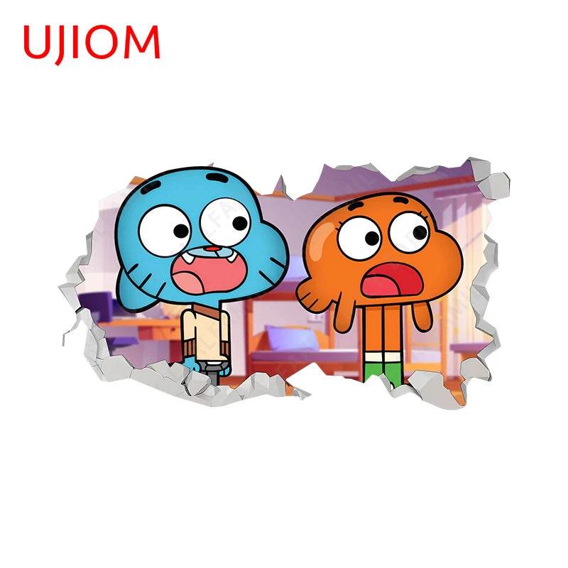 Eco Friendly Wall Stickers Darwin Gumball Anime Playroom - ToylandEU