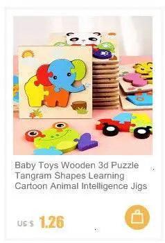  Economy 30 Piece Montessori 3D Cartoon Animal Wooden Puzzle For Kids Ages 3 To 6 -  ToylandEU™