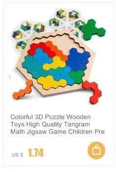  Economy 30 Piece Montessori 3D Cartoon Animal Wooden Puzzle For Kids Ages 3 To 6 -  ToylandEU™