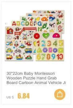  Economy 30 Piece Montessori 3D Cartoon Animal Wooden Puzzle For Kids Ages 3 To 6 -  ToylandEU™