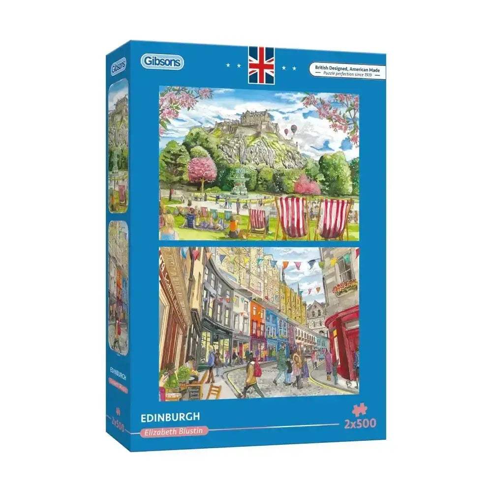 Edinburgh Jigsaw Puzzles Two Pack 500 Pieces Victoria Street - ToylandEU
