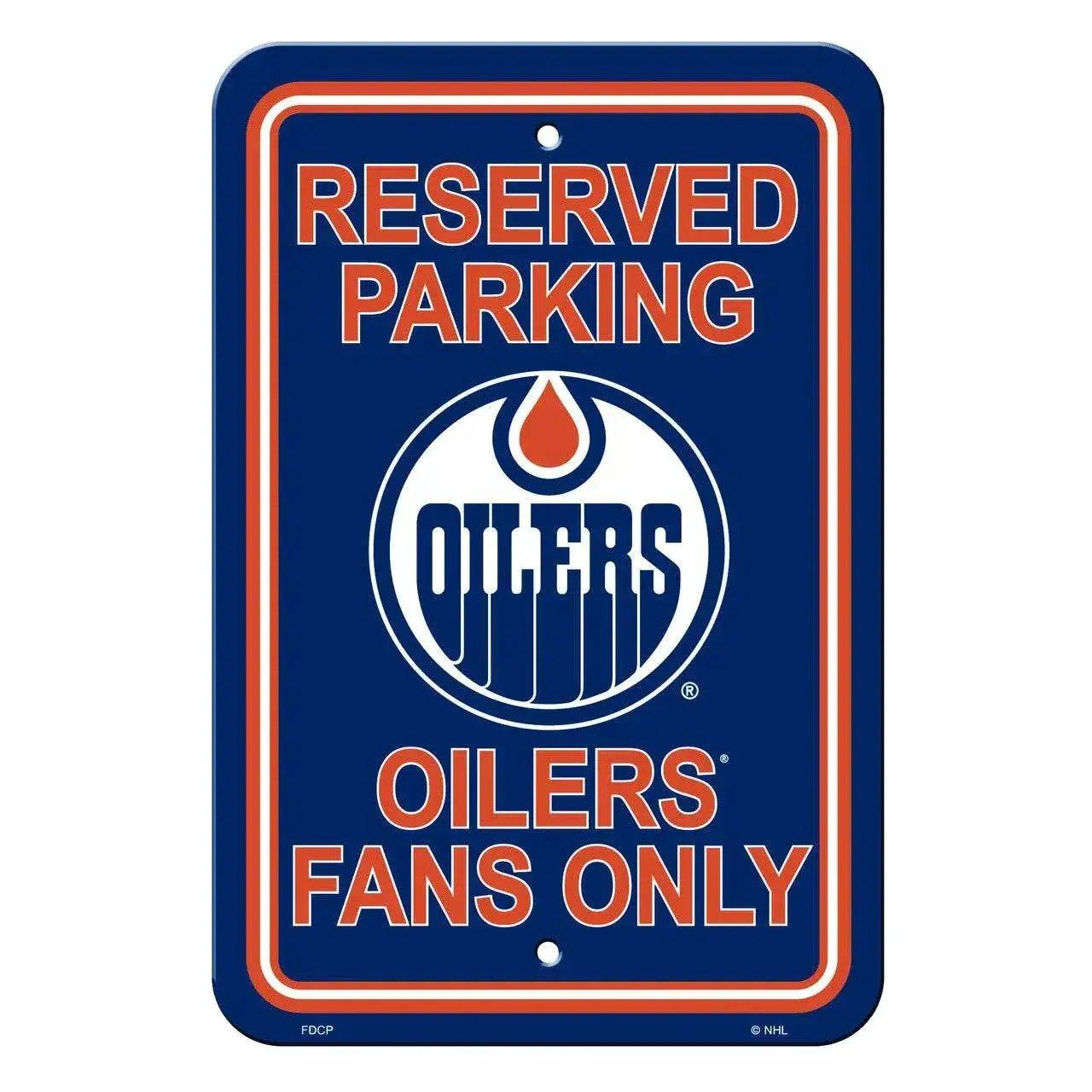  Edmonton Oilers 12x18 Plastic Reserved Parking Sign -  ToylandEU™