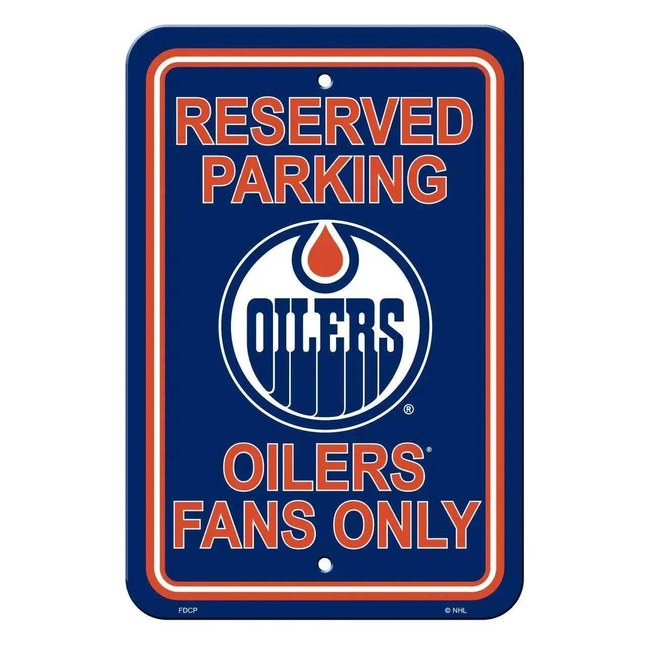  Edmonton Oilers 12x18 Plastic Reserved Parking Sign -  ToylandEU™