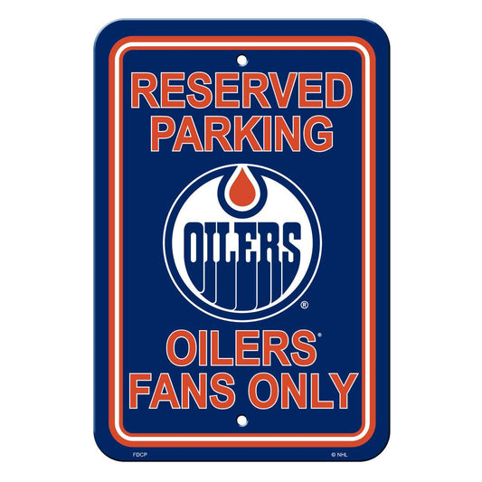 Edmonton Oilers 12x18 Plastic Reserved Parking Sign - ToylandEU