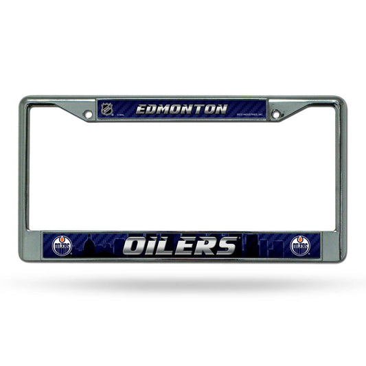 Edmonton Oilers Chrome License Plate Frame Printed Insert - ToylandEU