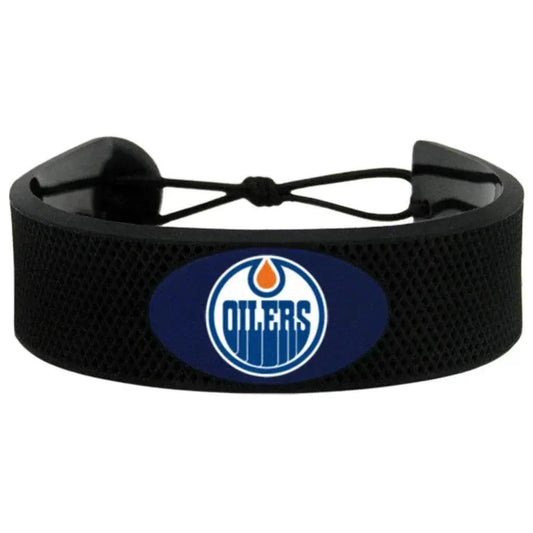  Edmonton Oilers Leather Bracelet With Ceramic Bead Secure -  ToylandEU™