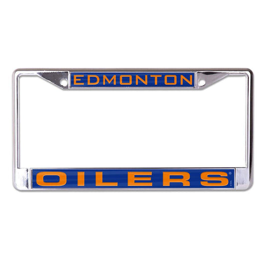 Edmonton Oilers License Plate Frame Inlaid Special Order - ToylandEU