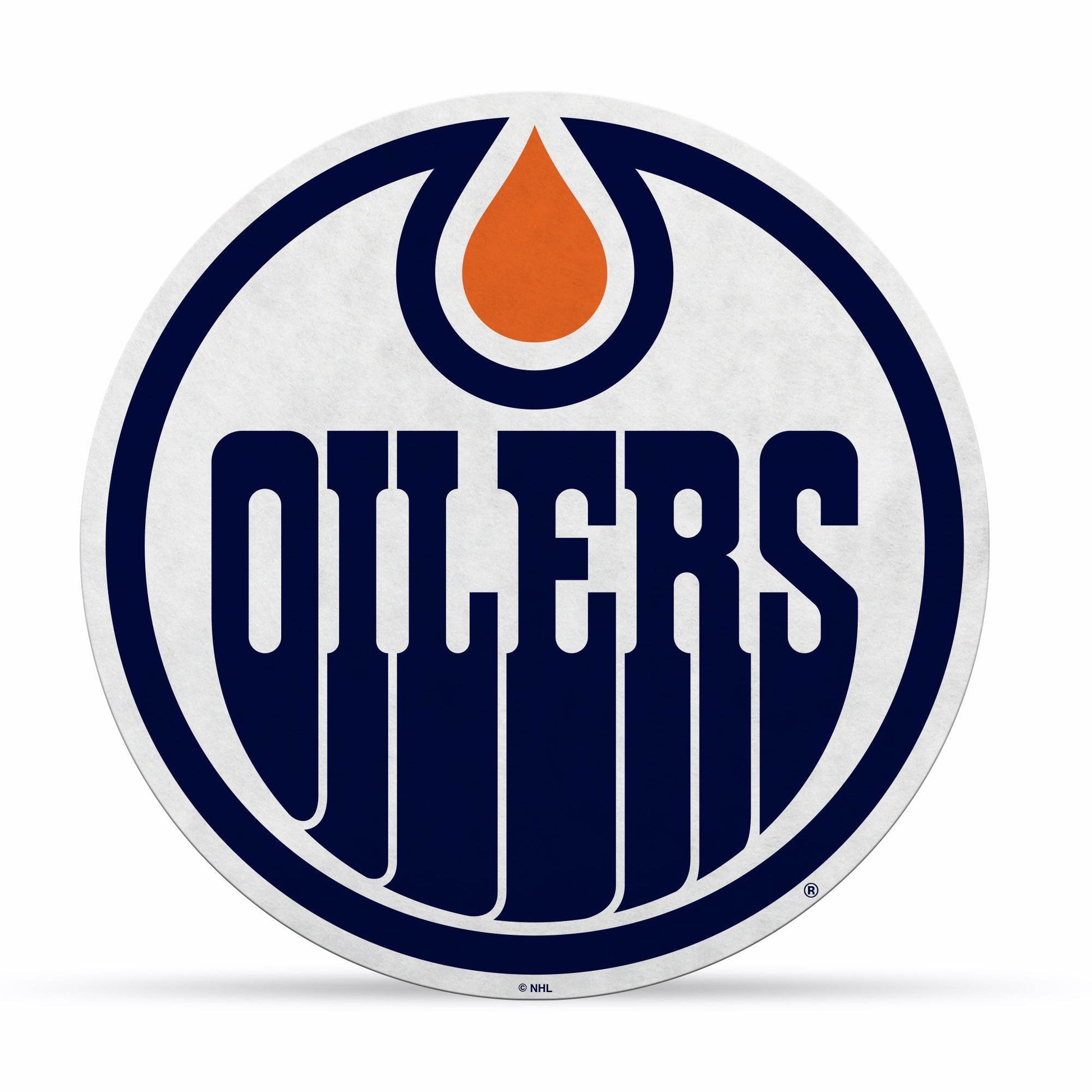 Edmonton Oilers Pennant Shape Logo Design Felt Decor - ToylandEU