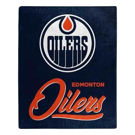  Edmonton Oilers Raschel Blanket 50x60 Signature Design -  ToylandEU™
