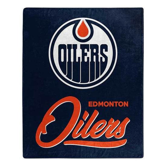 Edmonton Oilers Raschel Blanket 50x60 Signature Design - ToylandEU
