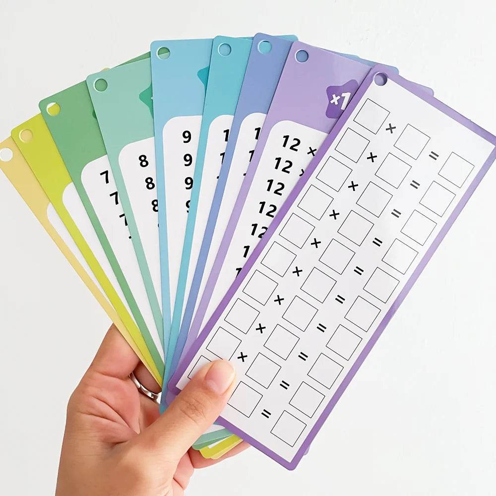 0-12 Multiplication Charts and Times Table Cards Aid - ToylandEU