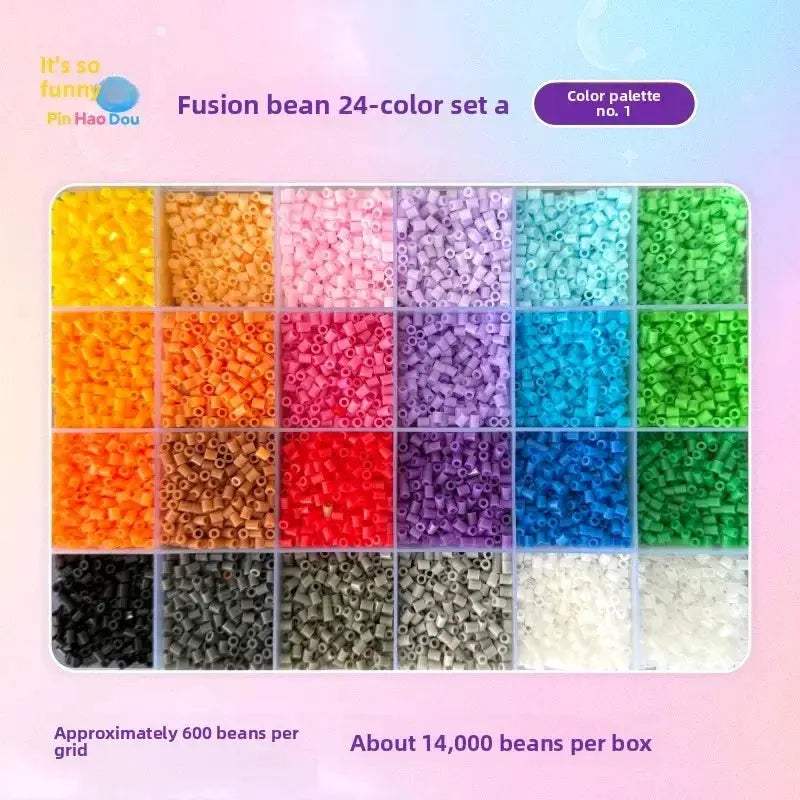 Educational 14000 Piece Fuse Beads Box for Kids Pixel Art - ToylandEU