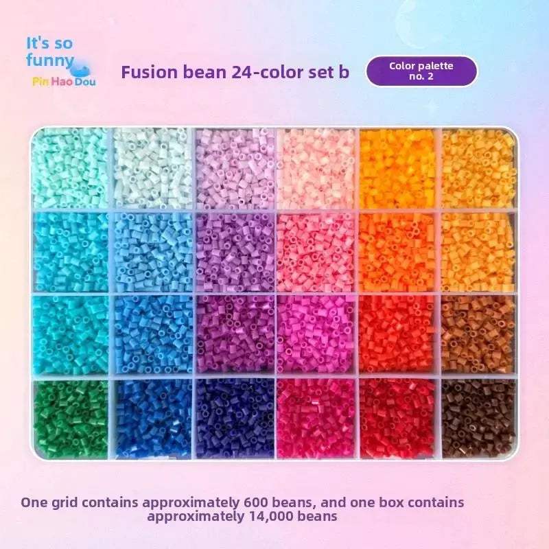 Educational 14000 Piece Fuse Beads Box for Kids Pixel Art - ToylandEU