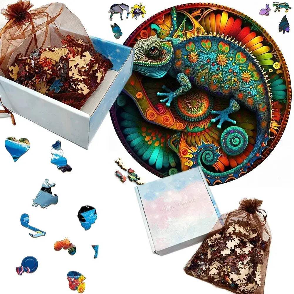 Educational 3D Wooden Animal Jigsaw Puzzle For All Ages - ToylandEU
