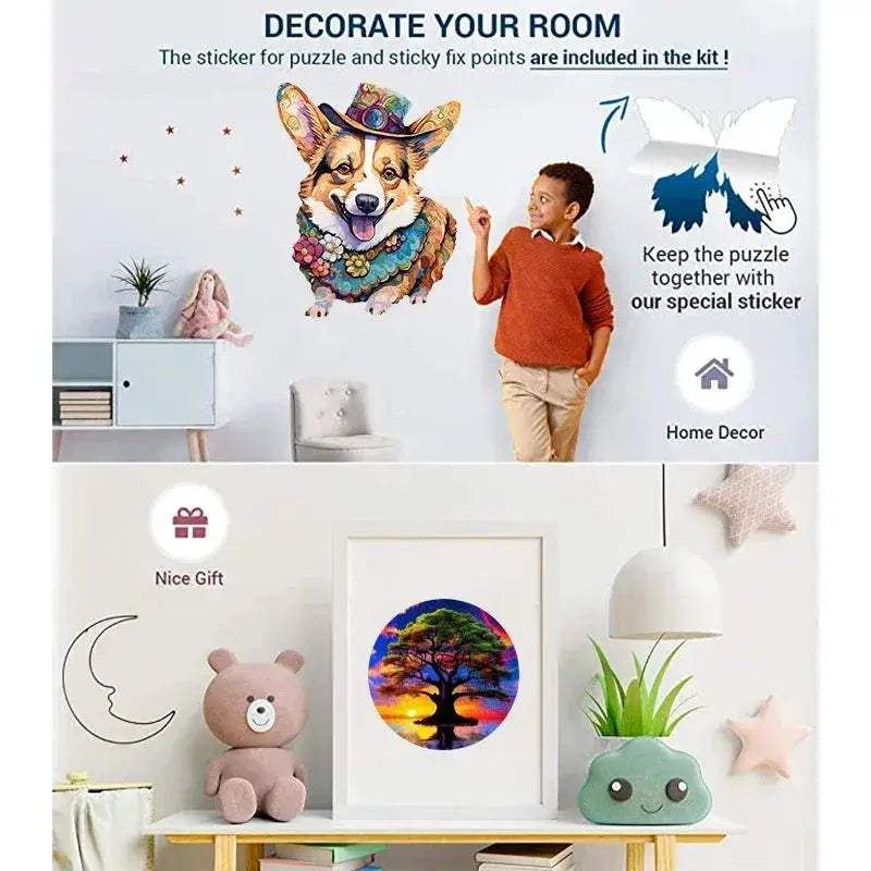Educational 3D Wooden Animal Jigsaw Puzzle For All Ages - ToylandEU