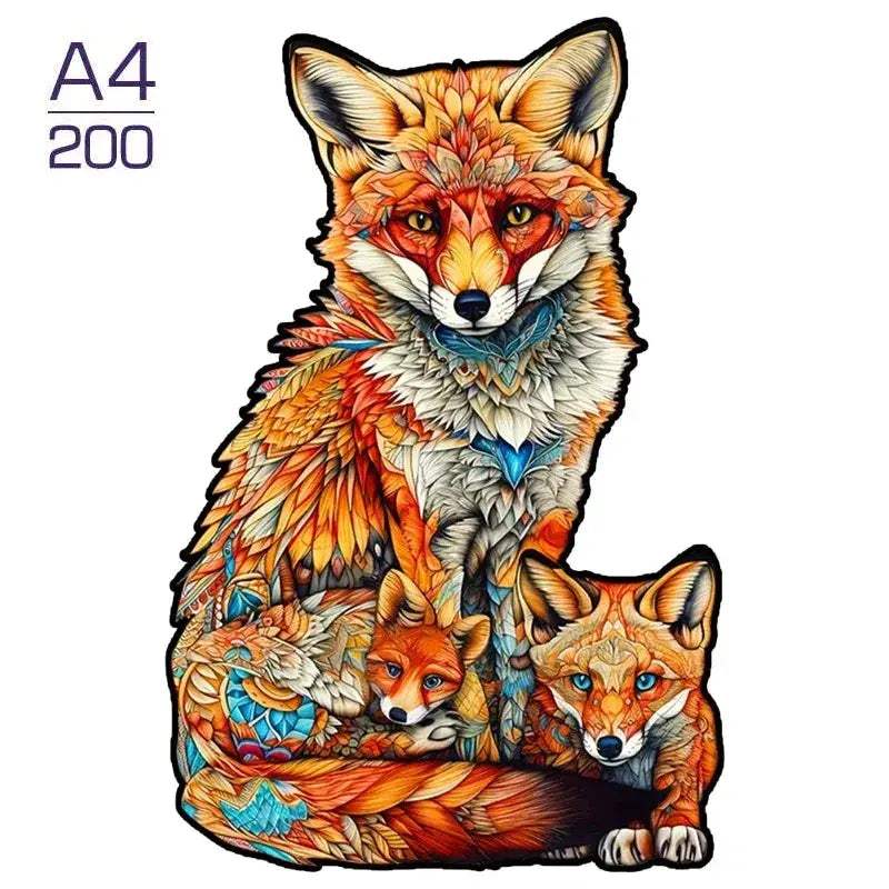 Educational 3D Wooden Animal Jigsaw Puzzle For All Ages - ToylandEU
