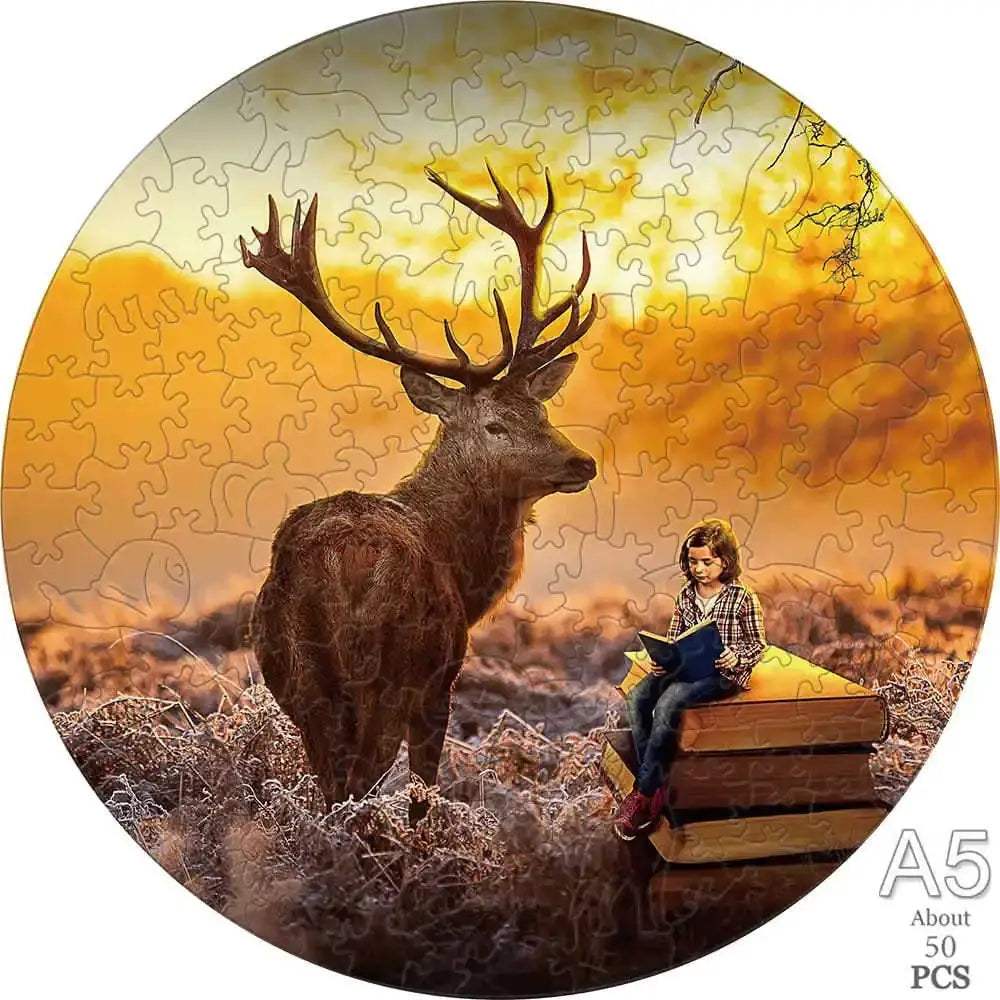 Educational 3D Wooden Animal Jigsaw Puzzle For All Ages - ToylandEU
