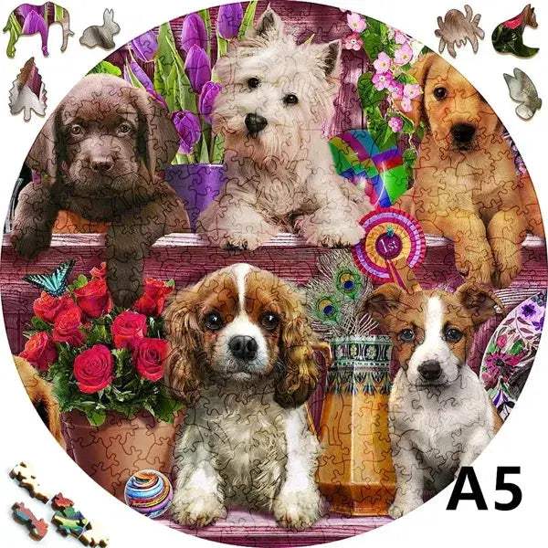 Educational 3D Wooden Animal Jigsaw Puzzle For All Ages - ToylandEU
