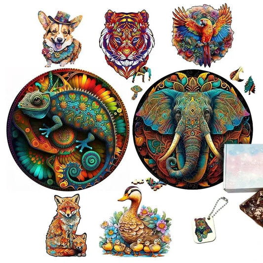  Educational 3D Wooden Animal Puzzle CE Certified -  ToylandEU™