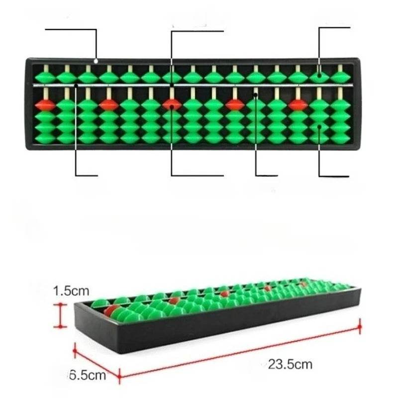 Educational Abacus 15 Digit Column Portable For Children - ToylandEU