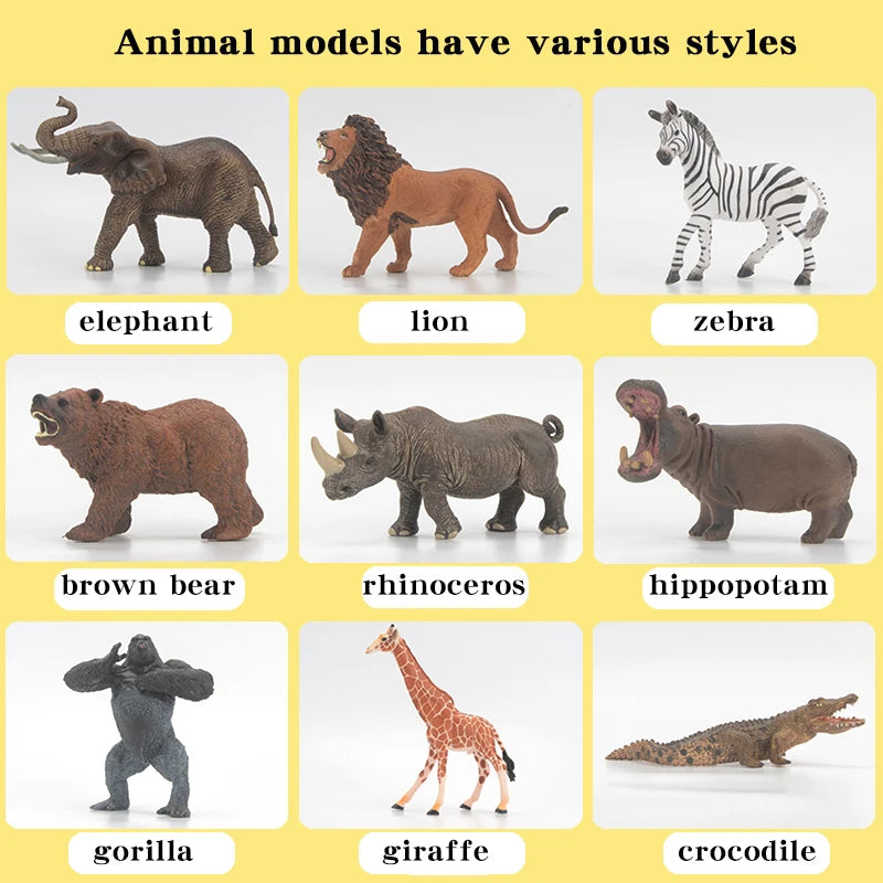 Educational Animal Models Solid Simulation Figures For Kids - ToylandEU