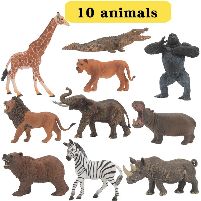 Educational Animal Models Solid Simulation Figures For Kids - ToylandEU