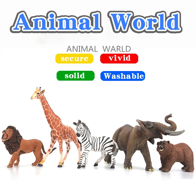 Educational Animal Models Solid Simulation Figures For Kids - ToylandEU