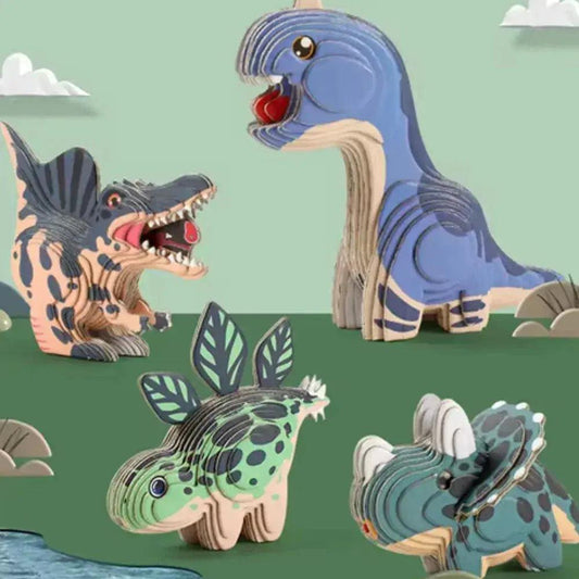  Educational Animal Theme 3D Puzzle Craft Set For Kids -  ToylandEU™