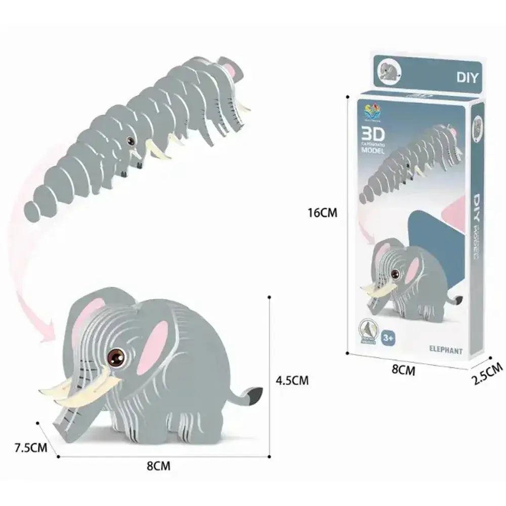  Educational Animal Theme 3D Puzzle Craft Set For Kids -  ToylandEU™