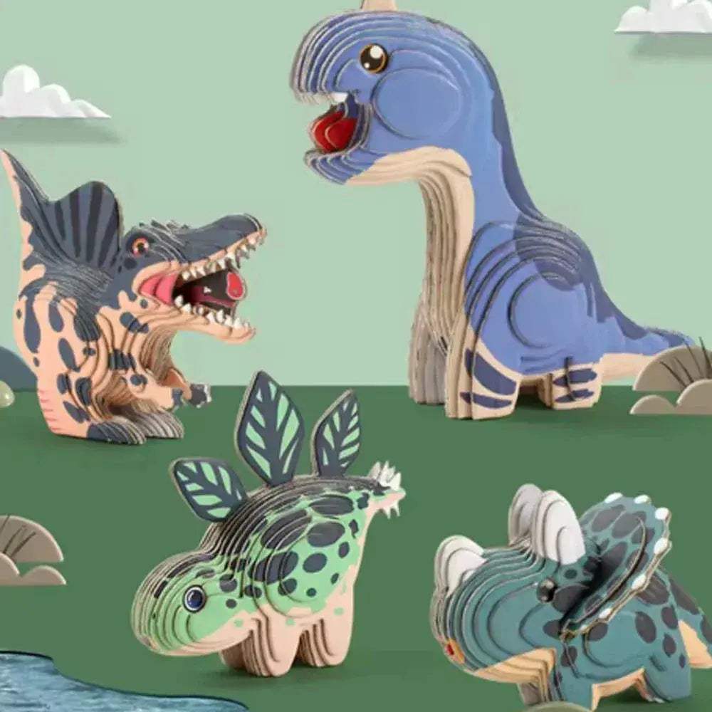 Educational Animal Theme 3D Puzzle Craft Set for Kids - ToylandEU