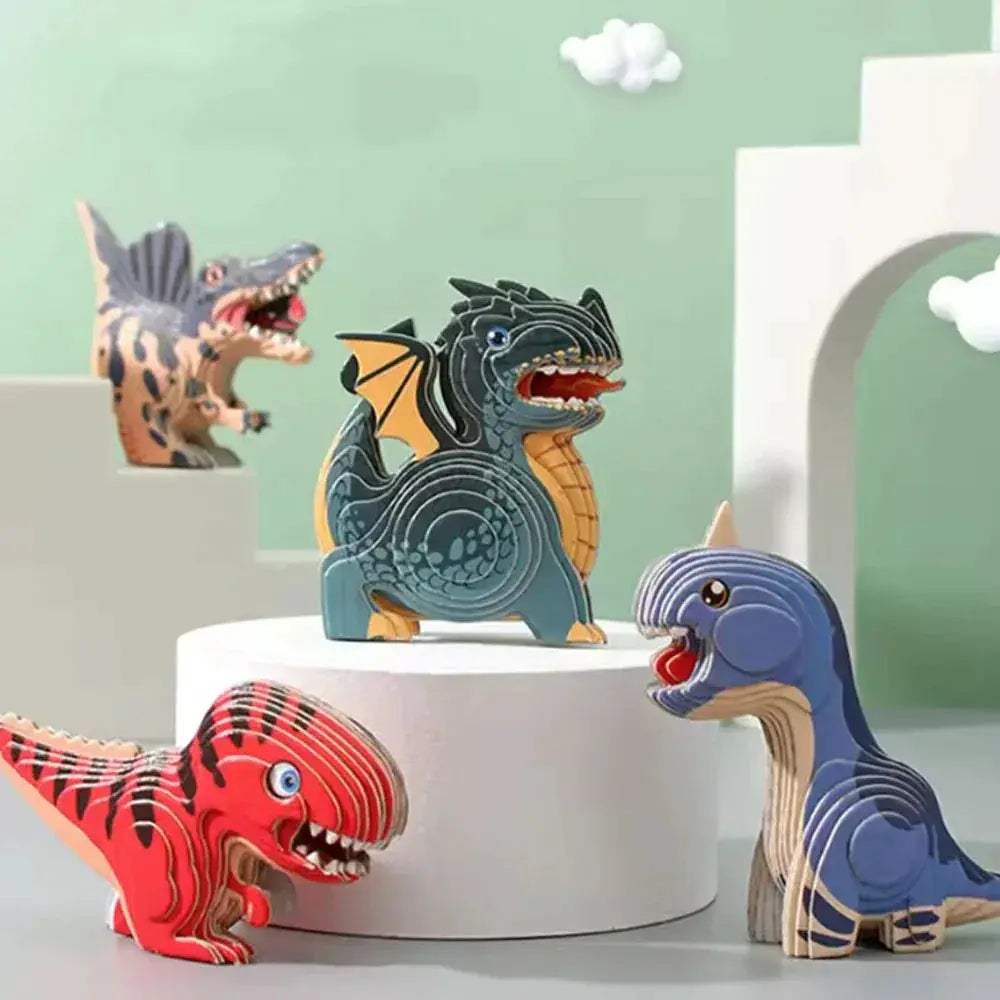 Educational Animal Theme 3D Puzzle Craft Set for Kids - ToylandEU