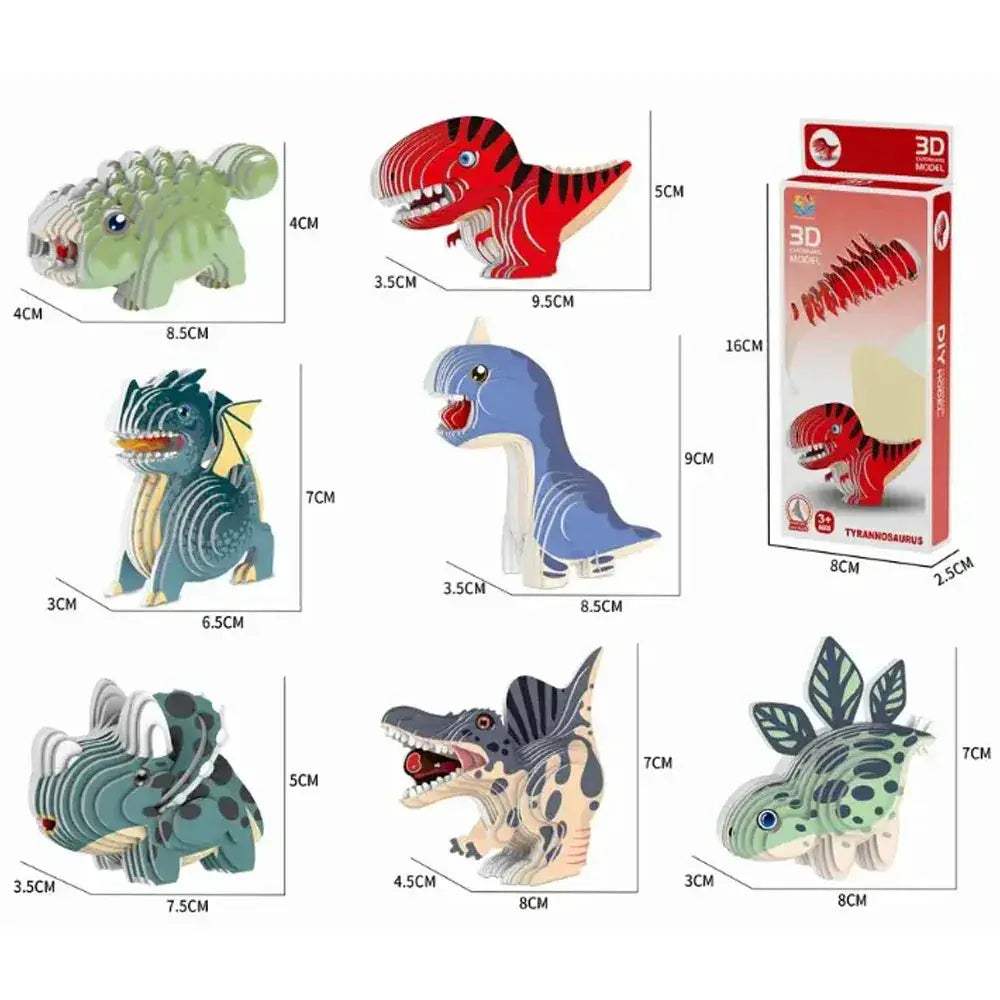 Educational Animal Theme 3D Puzzle Craft Set for Kids - ToylandEU