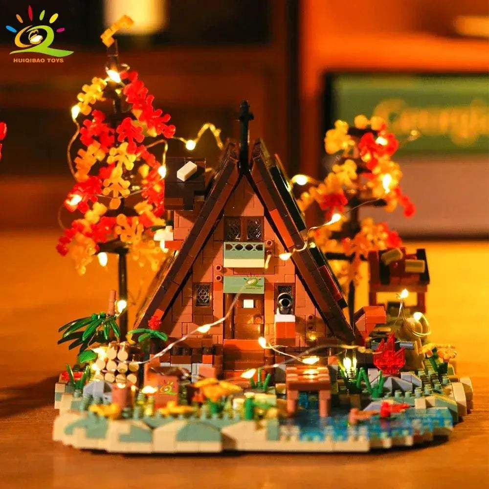 Educational Autumn Treehouse Architecture Micro Building Blocks For Kids - ToylandEU