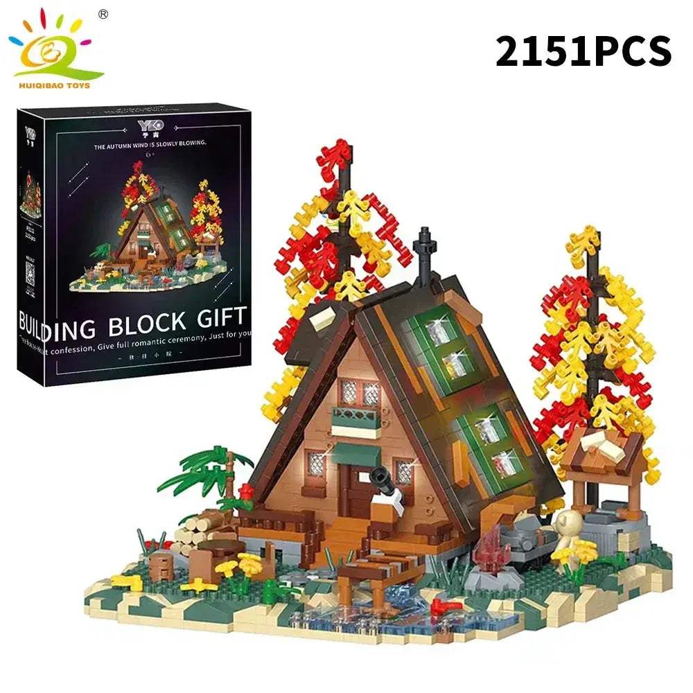 Educational Autumn Treehouse Architecture Micro Building Blocks For Kids - ToylandEU