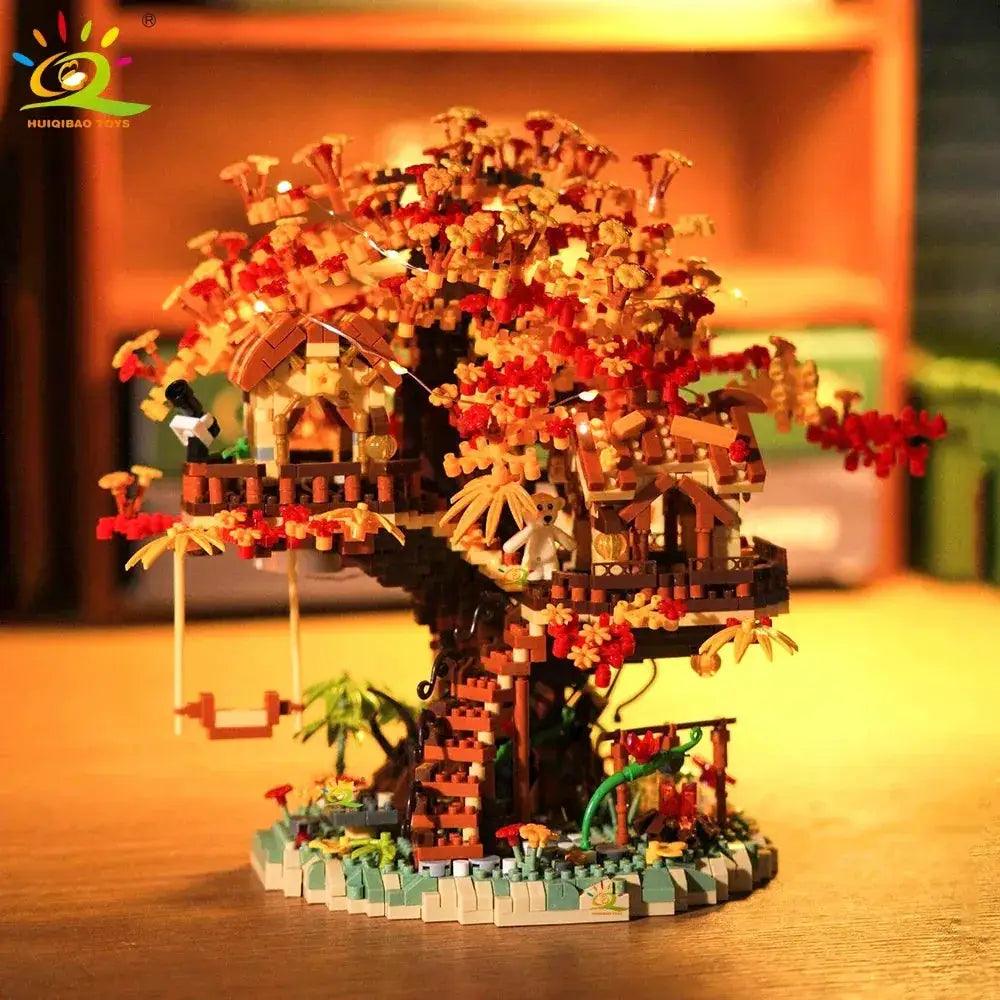  Educational Autumn Treehouse Micro Blocks For Kids STEM -  ToylandEU™