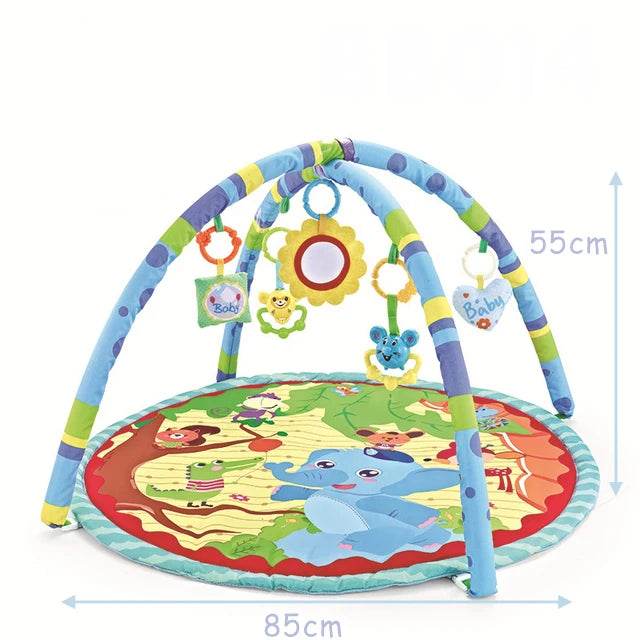 Educational Baby Play Mat With Fitness Frame Rack For Infant Crawling And Early Development - ToylandEU