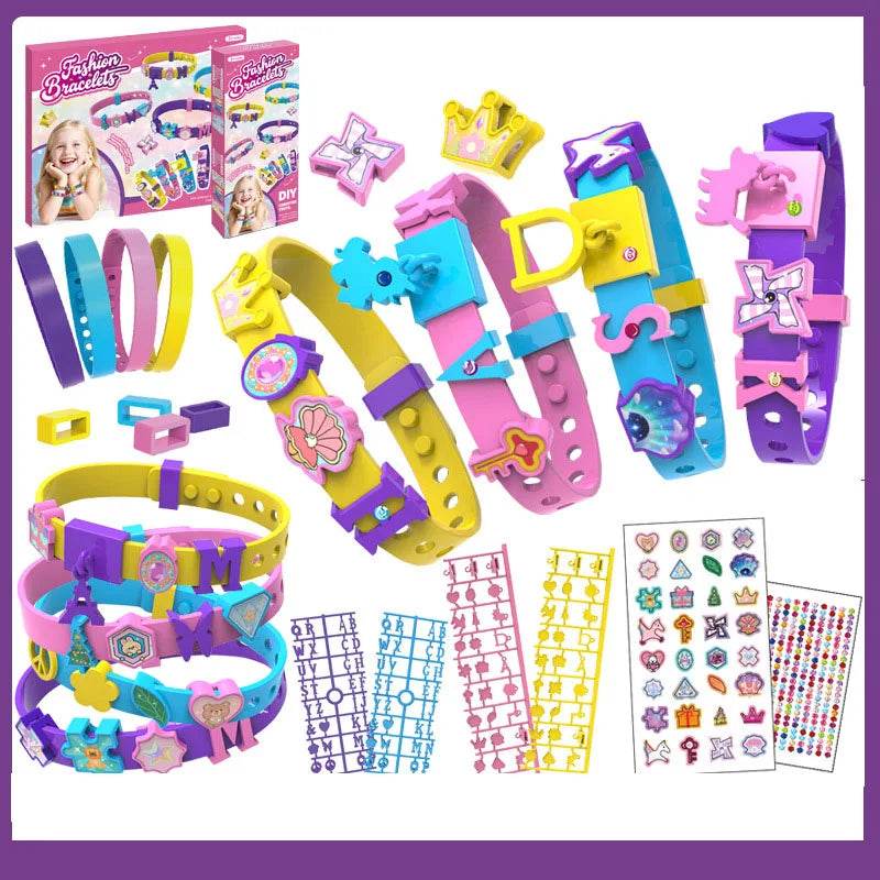 Educational Beaded Bracelet Kit Alphabet Charms For Ages 3 - ToylandEU