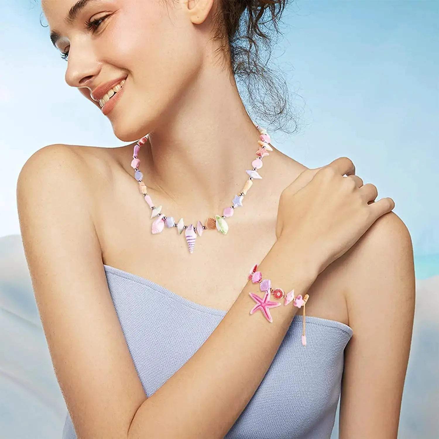 Educational Beaded Jewelry Kit for Kids Diy Craft Set - ToylandEU
