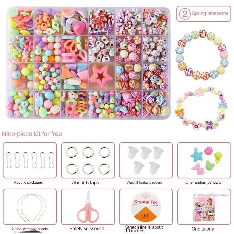 Educational Beaded Jewelry Kit for Kids Diy Craft Set - ToylandEU