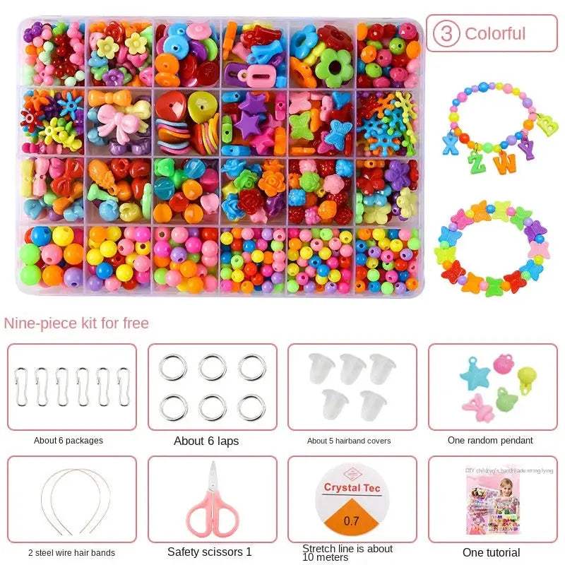 Educational Beaded Jewelry Kit for Kids Diy Craft Set - ToylandEU