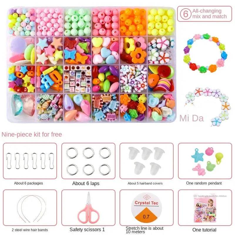 Educational Beaded Jewelry Kit for Kids Diy Craft Set - ToylandEU