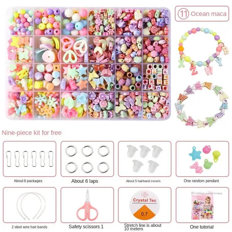 Educational Beaded Jewelry Kit for Kids Diy Craft Set - ToylandEU