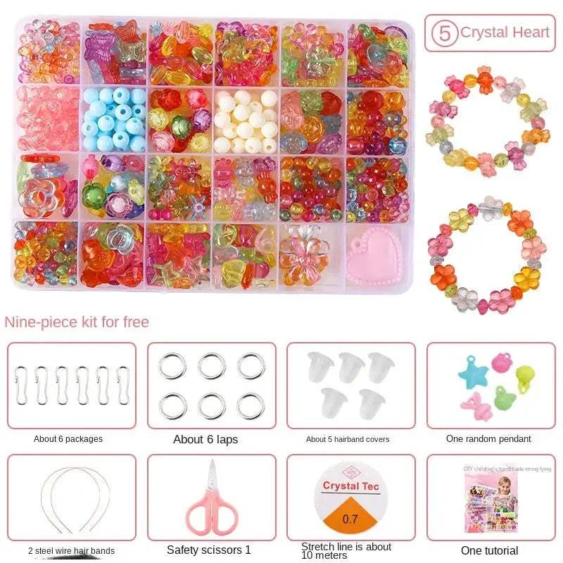Educational Beaded Jewelry Kit for Kids Diy Craft Set - ToylandEU