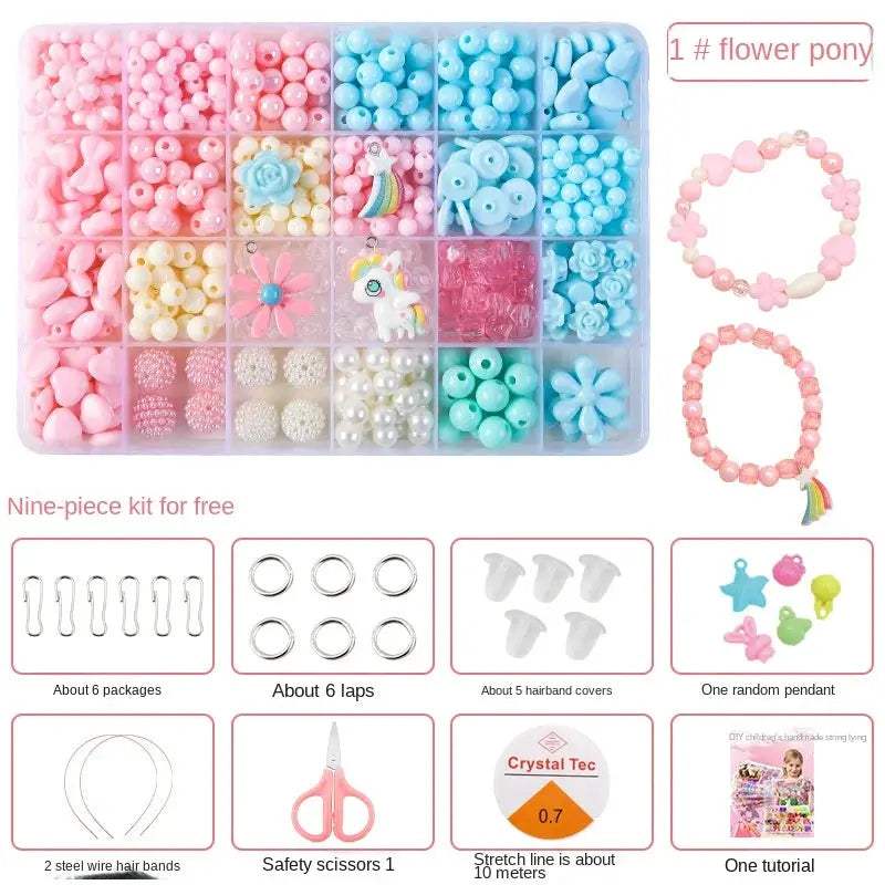 Educational Beaded Jewelry Kit for Kids Diy Craft Set - ToylandEU