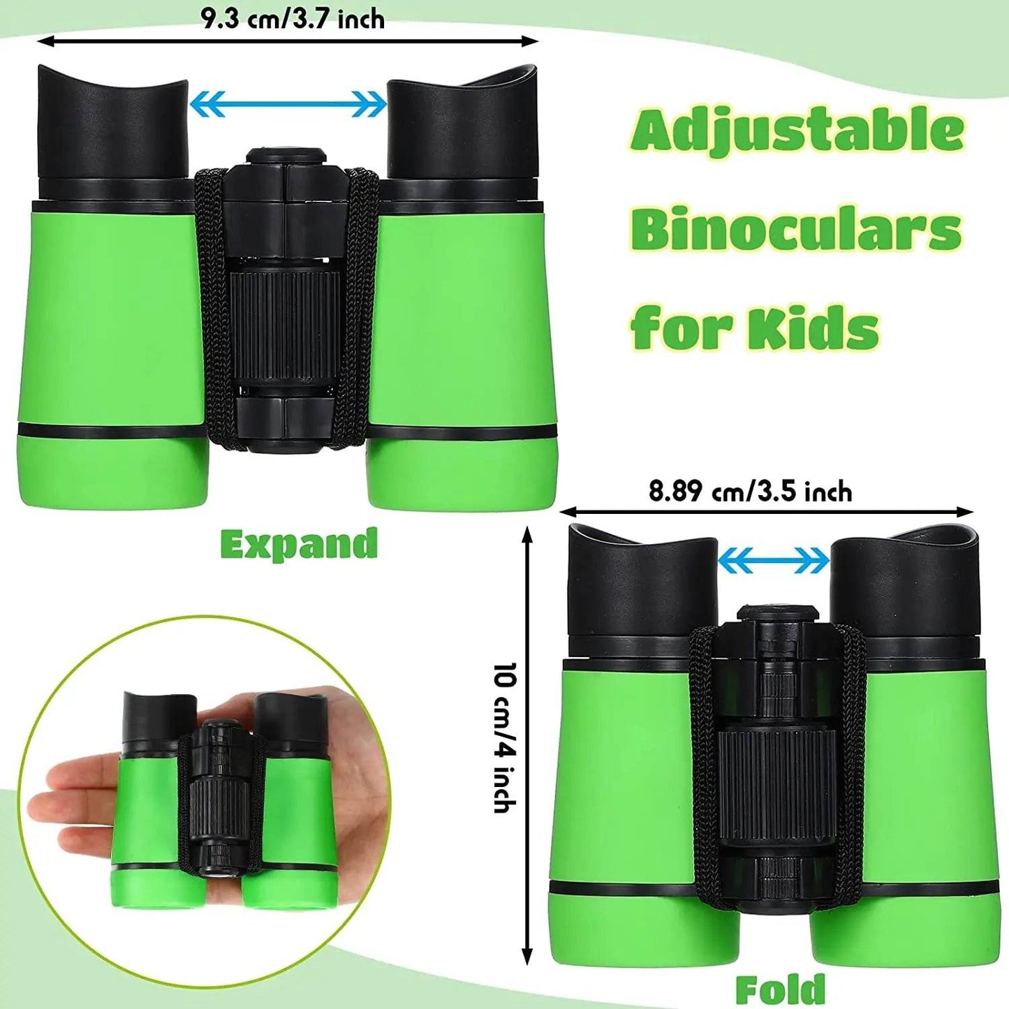 Educational Binoculars Folding 4x30mm For Kids Ages 3 To 12 - ToylandEU