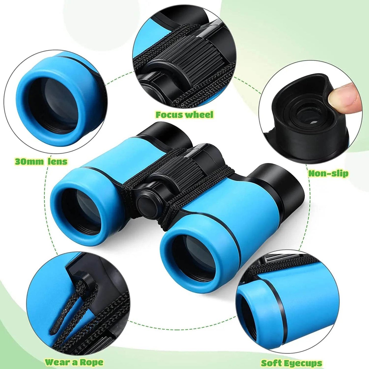 Educational Binoculars Folding 4x30mm For Kids Ages 3 To 12 - ToylandEU