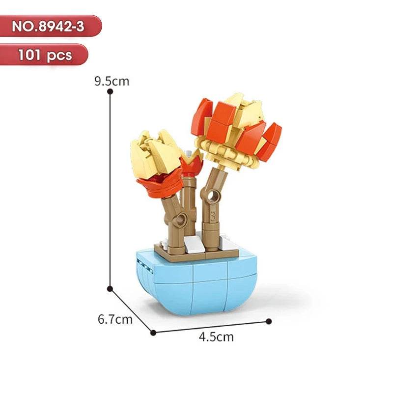 Educational Blocks Lego Compatible Floral Bonsai Kit Kids - ToylandEU