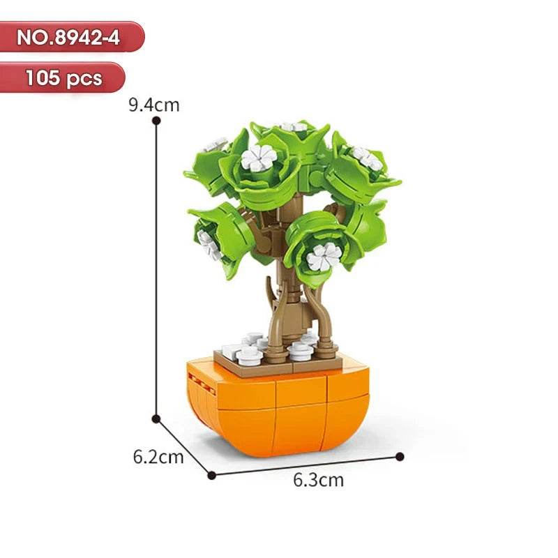 Educational Blocks Lego Compatible Floral Bonsai Kit Kids - ToylandEU